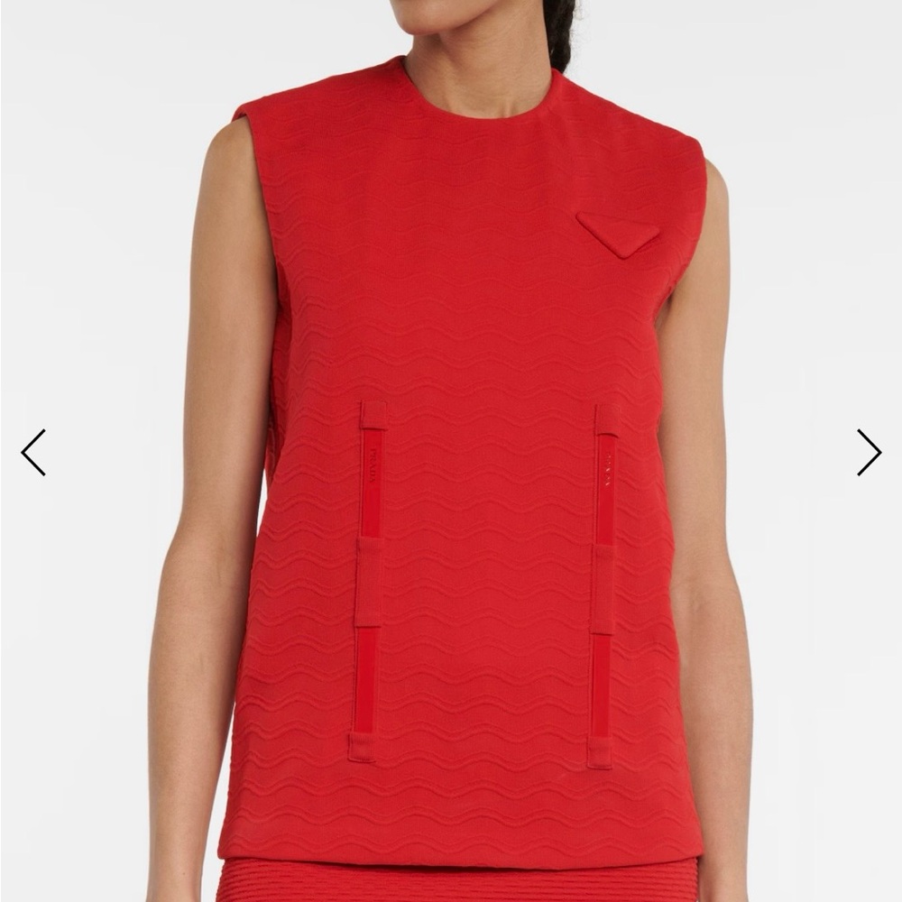 PRADA Logo knit top